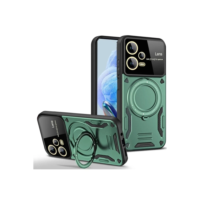 Newface Xiaomi Redmi Note 12 Pro 5G Kılıf Joy Lens Standlı Kapak