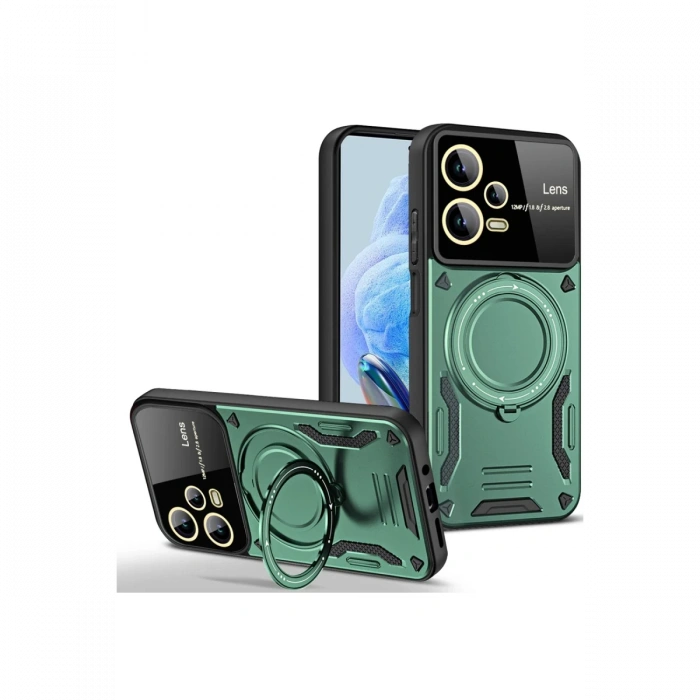 Newface Xiaomi Redmi Note 12 Pro 5G Kılıf Joy Lens Standlı Kapak