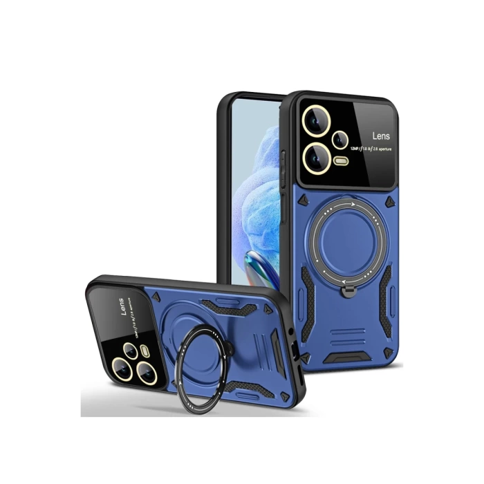 Newface Xiaomi Redmi Note 12 Pro 5G Kılıf Joy Lens Standlı Kapak