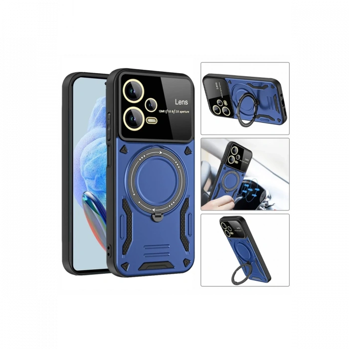 Newface Xiaomi Redmi Note 12 Pro 5G Kılıf Joy Lens Standlı Kapak