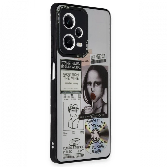 Newface Xiaomi Redmi Note 12 Pro 5G Kılıf Mirror Desenli Kapak