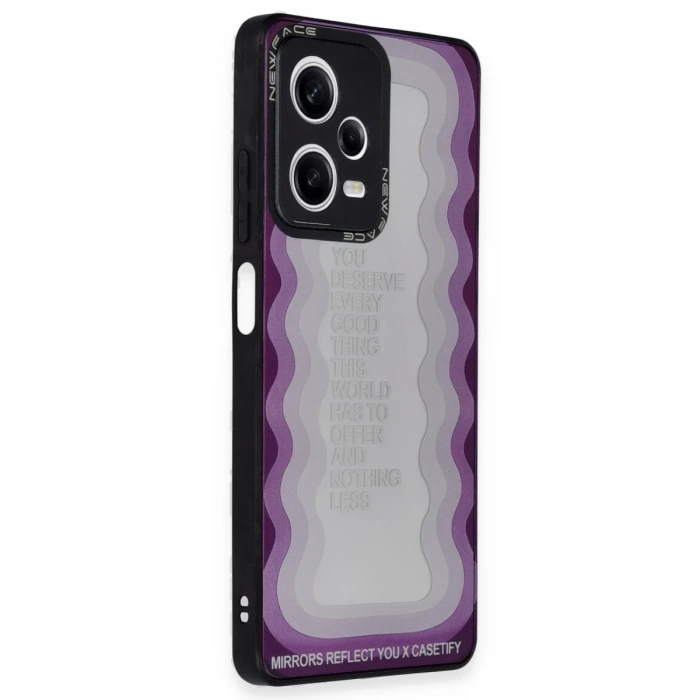 Newface Xiaomi Redmi Note 12 Pro 5G Kılıf Mirror Desenli Kapak