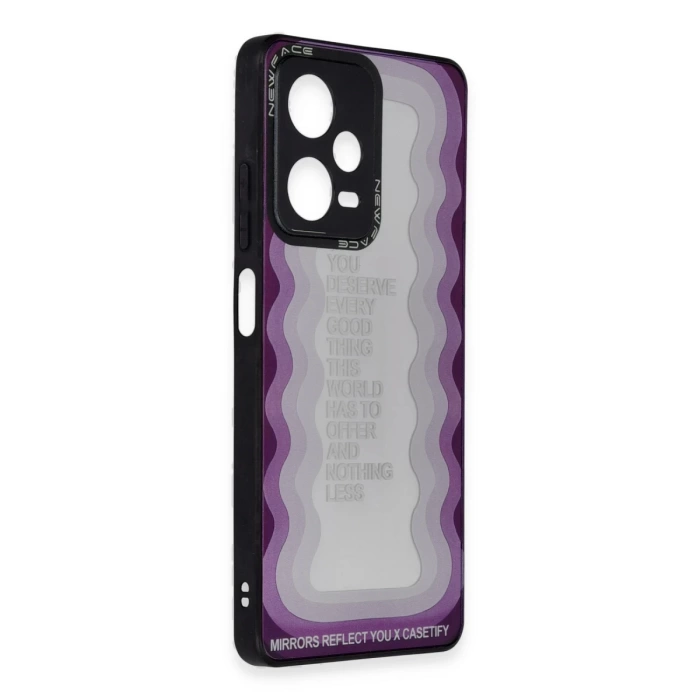 Newface Xiaomi Redmi Note 12 Pro 5G Kılıf Mirror Desenli Kapak