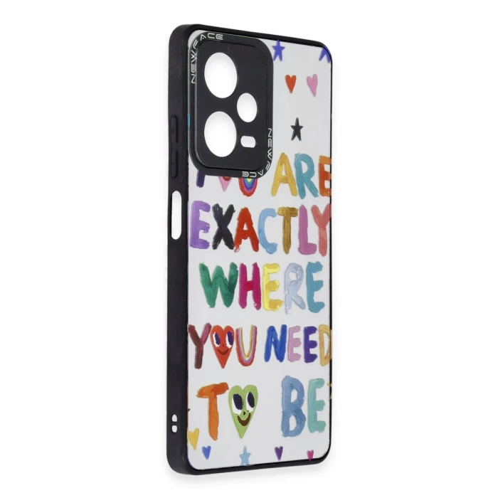 Newface Xiaomi Redmi Note 12 Pro 5G Kılıf Mirror Desenli Kapak