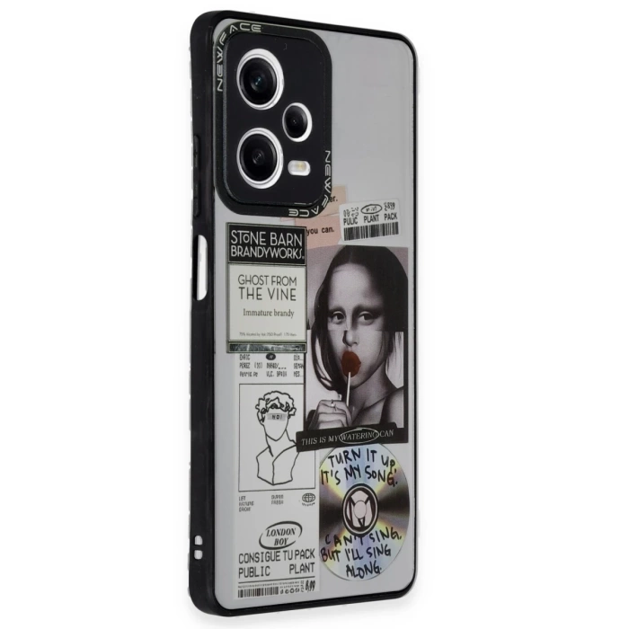 Newface Xiaomi Redmi Note 12 Pro 5G Kılıf Mirror Desenli Kapak