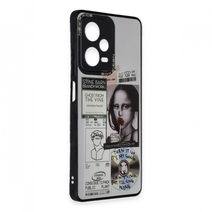 Newface Xiaomi Redmi Note 12 Pro 5G Kılıf Mirror Desenli Kapak