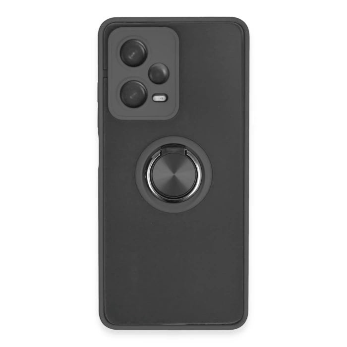 Newface Xiaomi Redmi Note 12 Pro 5G Kılıf Montreal Yüzüklü Silikon Kapak