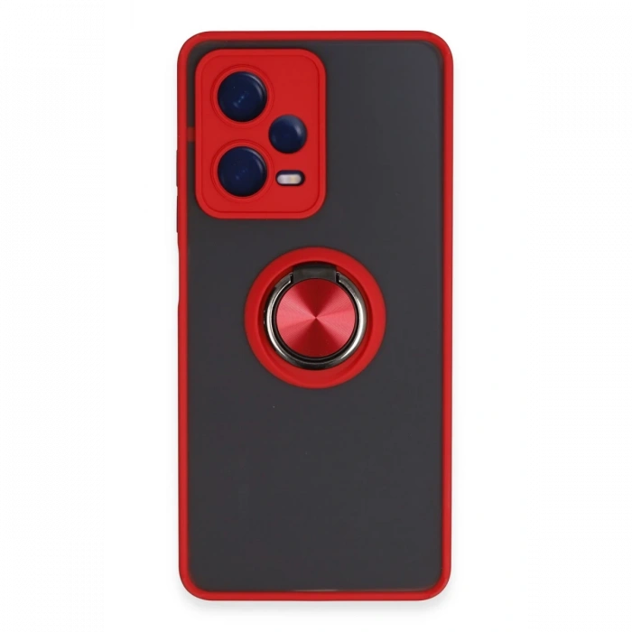 Newface Xiaomi Redmi Note 12 Pro 5G Kılıf Montreal Yüzüklü Silikon Kapak