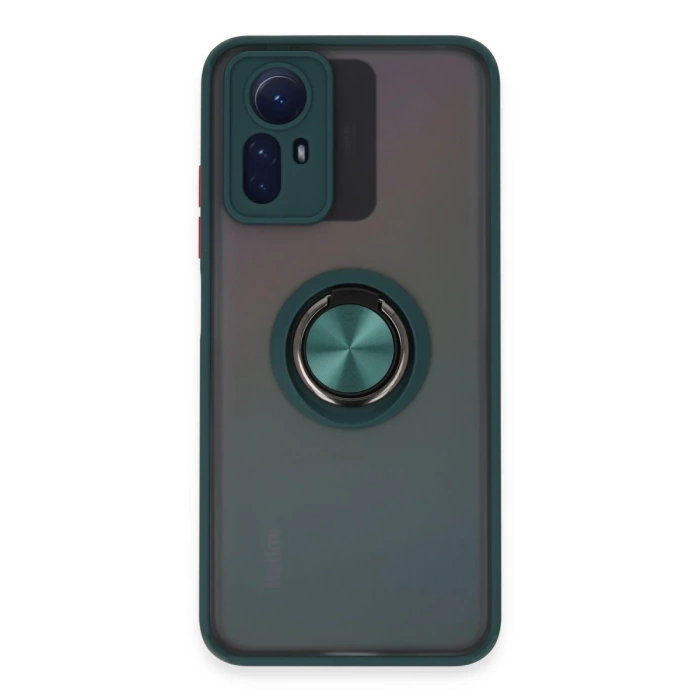 Newface Xiaomi Redmi Note 12S Kılıf Montreal Yüzüklü Silikon Kapak