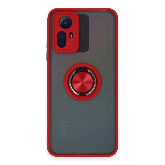 Newface Xiaomi Redmi Note 12S Kılıf Montreal Yüzüklü Silikon Kapak