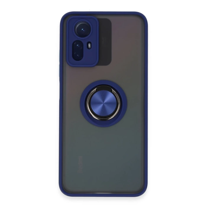 Newface Xiaomi Redmi Note 12S Kılıf Montreal Yüzüklü Silikon Kapak