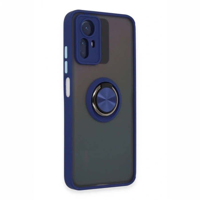 Newface Xiaomi Redmi Note 12S Kılıf Montreal Yüzüklü Silikon Kapak