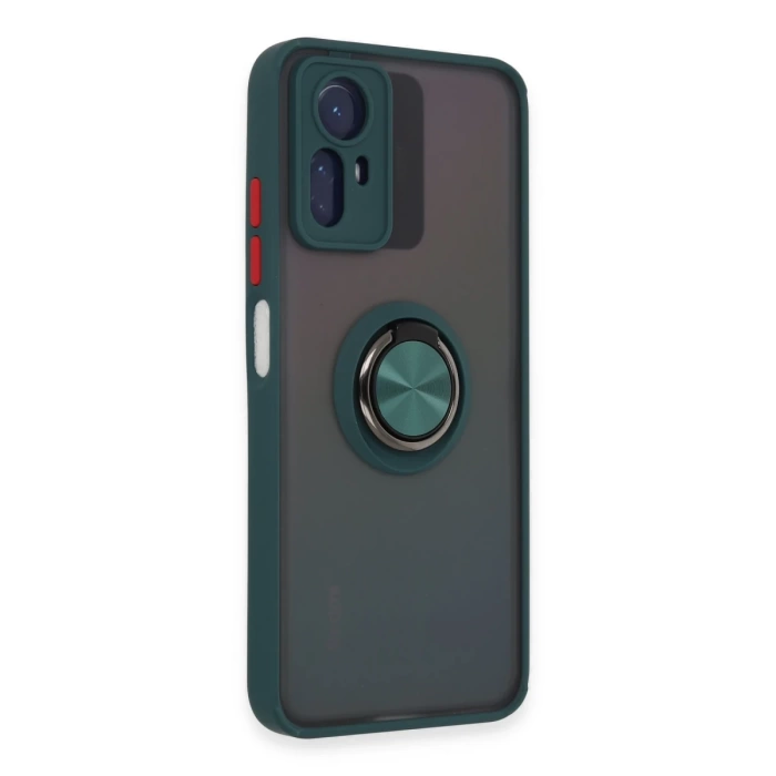 Newface Xiaomi Redmi Note 12S Kılıf Montreal Yüzüklü Silikon Kapak