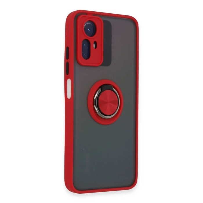 Newface Xiaomi Redmi Note 12S Kılıf Montreal Yüzüklü Silikon Kapak