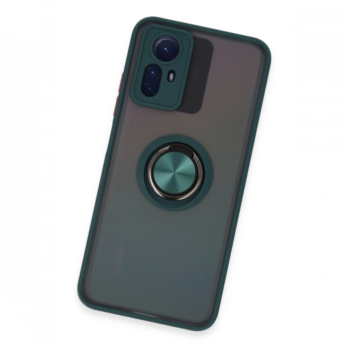 Newface Xiaomi Redmi Note 12S Kılıf Montreal Yüzüklü Silikon Kapak