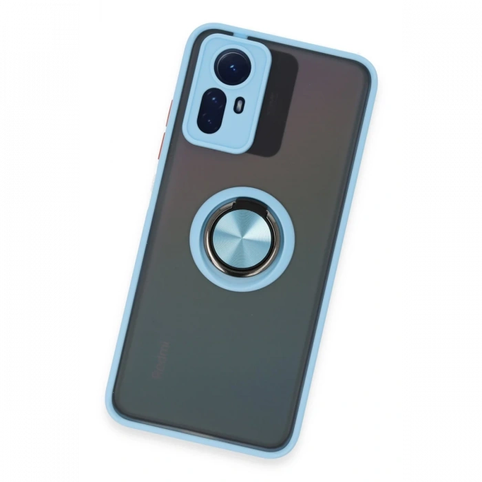 Newface Xiaomi Redmi Note 12S Kılıf Montreal Yüzüklü Silikon Kapak