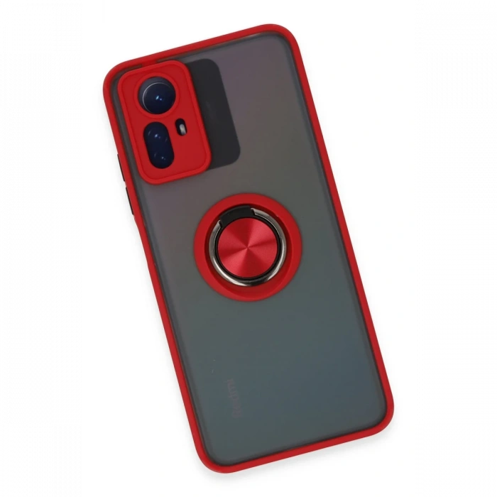 Newface Xiaomi Redmi Note 12S Kılıf Montreal Yüzüklü Silikon Kapak