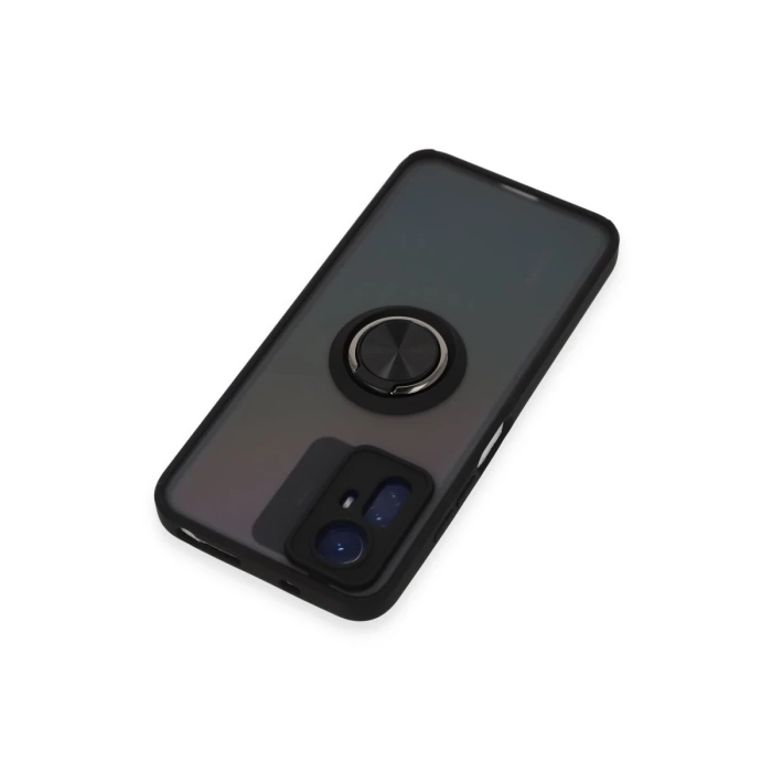 Newface Xiaomi Redmi Note 12S Kılıf Montreal Yüzüklü Silikon Kapak