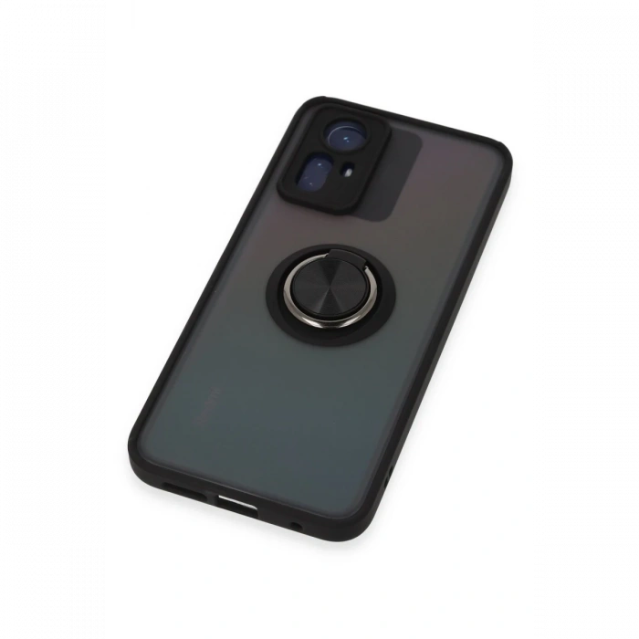 Newface Xiaomi Redmi Note 12S Kılıf Montreal Yüzüklü Silikon Kapak
