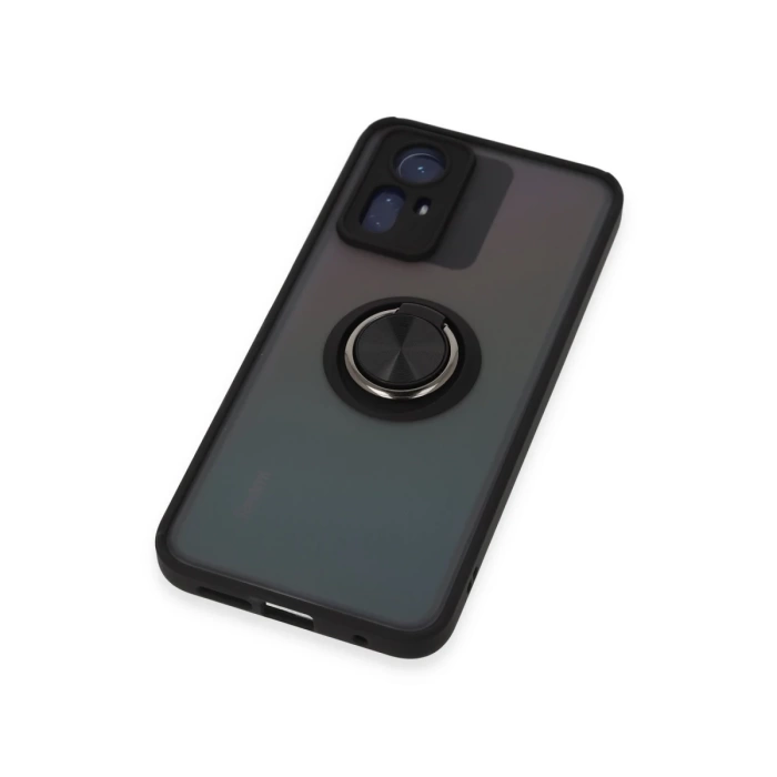 Newface Xiaomi Redmi Note 12S Kılıf Montreal Yüzüklü Silikon Kapak