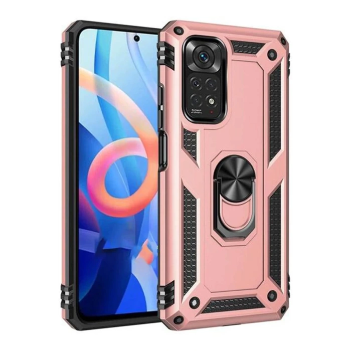 Newface Xiaomi Redmi Note 12S Kılıf Sofya Yüzüklü Silikon Kapak