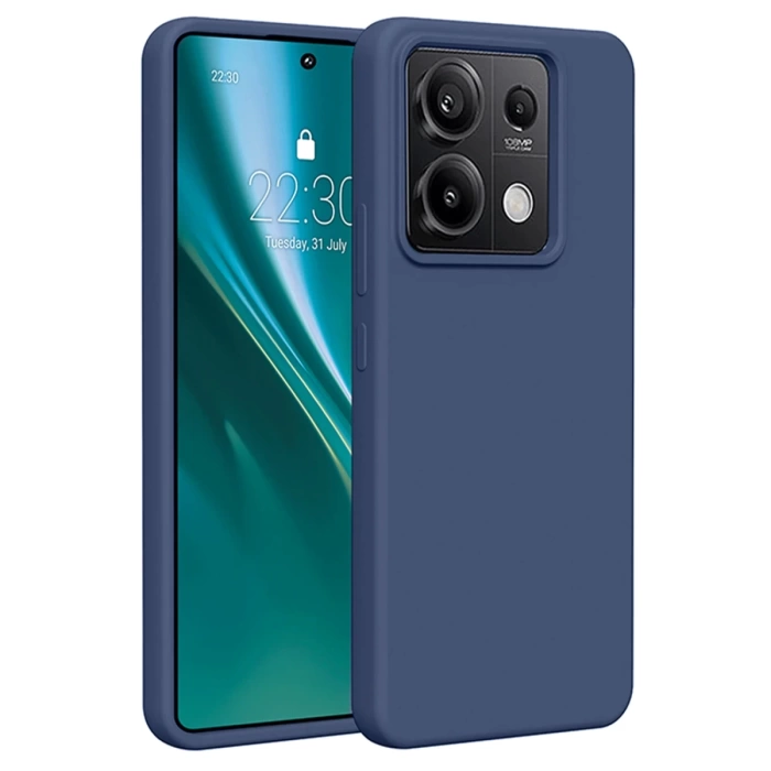 Newface Xiaomi Redmi Note 13 4G Kılıf First Silikon - Lacivert
