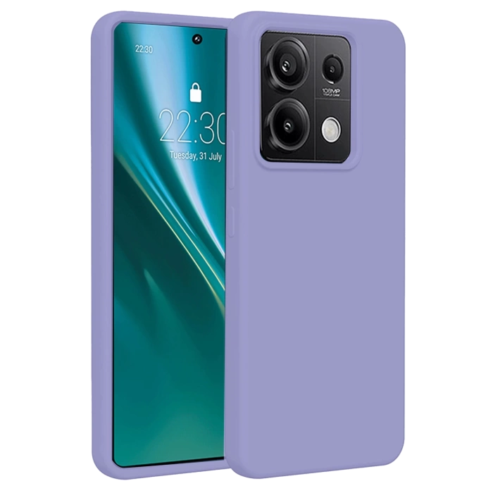 Newface Xiaomi Redmi Note 13 4G Kılıf First Silikon - Lila