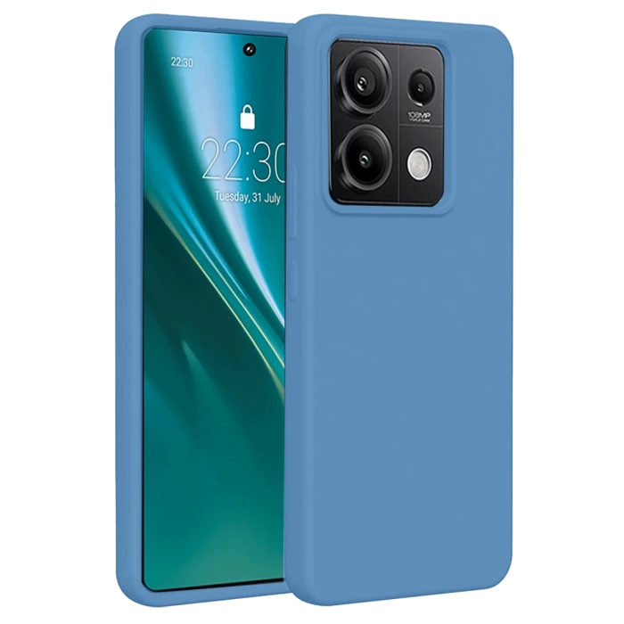 Newface Xiaomi Redmi Note 13 4G Kılıf First Silikon - Mavi