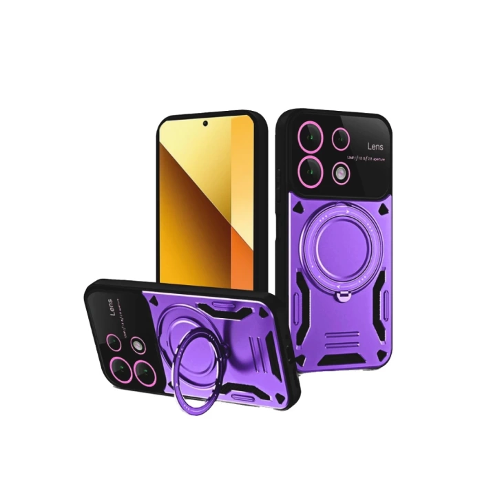 Newface Xiaomi Redmi Note 13 4G Kılıf Joy Lens Standlı Kapak