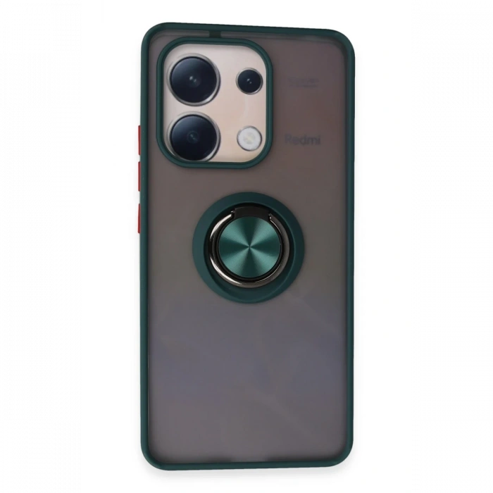 Newface Xiaomi Redmi Note 13 4G Kılıf Montreal Yüzüklü Silikon Kapak