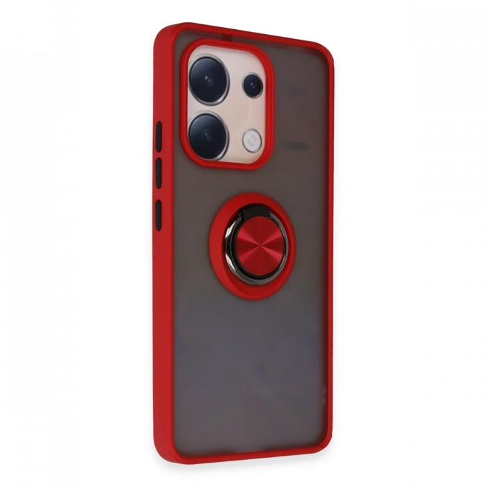 Newface Xiaomi Redmi Note 13 4G Kılıf Montreal Yüzüklü Silikon Kapak