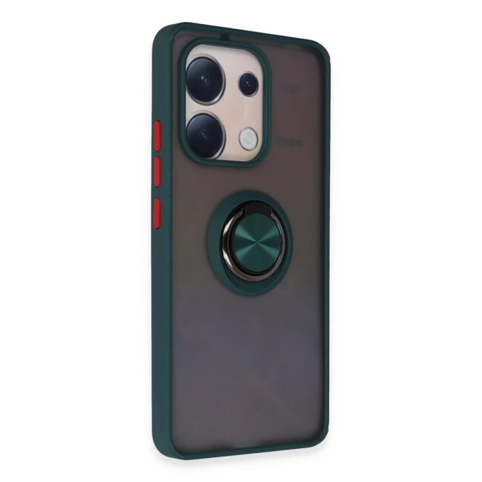 Newface Xiaomi Redmi Note 13 4G Kılıf Montreal Yüzüklü Silikon Kapak