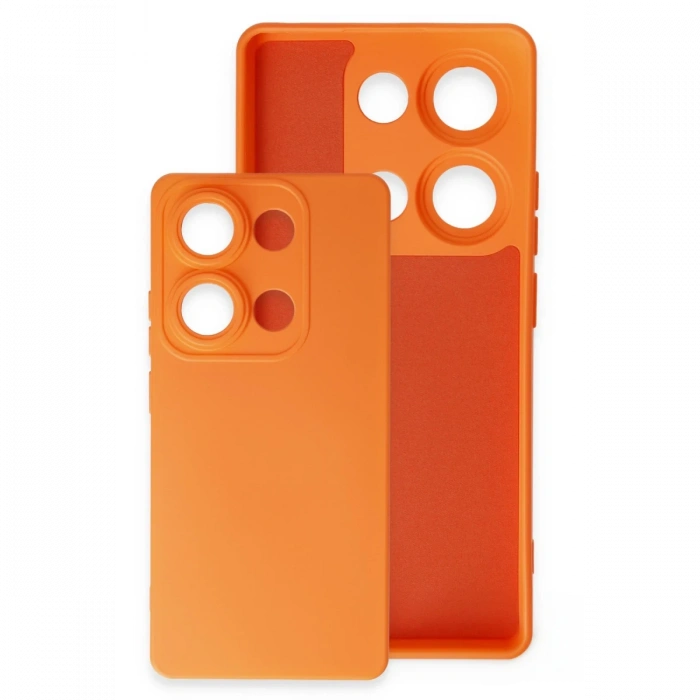 Newface Xiaomi Redmi Note 13 4G Kılıf Nano içi Kadife Silikon - Lila