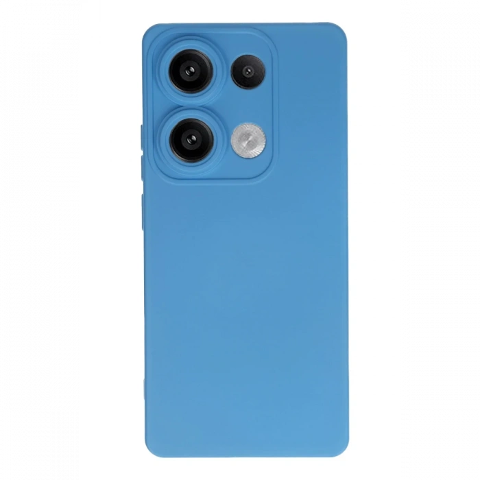 Newface Xiaomi Redmi Note 13 4G Kılıf Nano içi Kadife Silikon - Mavi