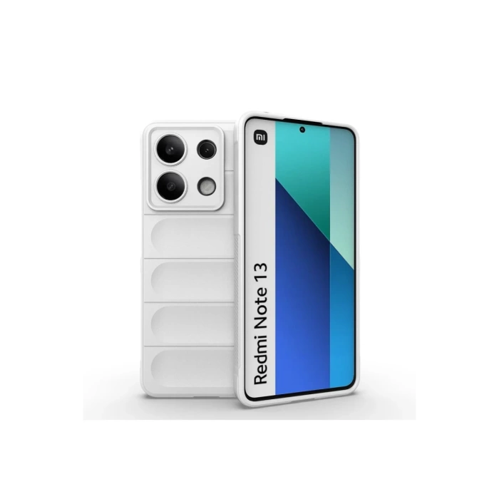 Newface Xiaomi Redmi Note 13 4G Kılıf Optimum Silikon - Krem