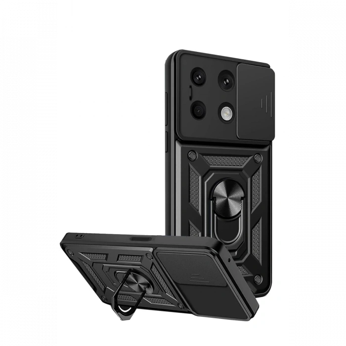 Newface Xiaomi Redmi Note 13 4G Kılıf Pars Lens Yüzüklü Silikon