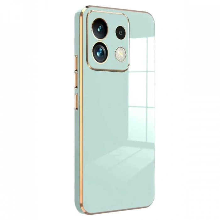 Newface Xiaomi Redmi Note 13 4G Kılıf Volet Silikon - Açık Yeşil