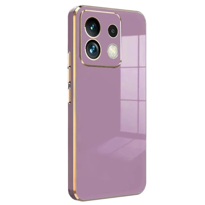 Newface Xiaomi Redmi Note 13 4G Kılıf Volet Silikon - Mor