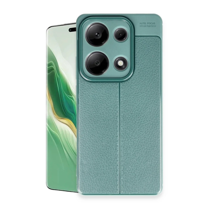 Newface Xiaomi Redmi Note 13 Pro 4G Kılıf Auto Focus Kapak - Koyu Yeşil
