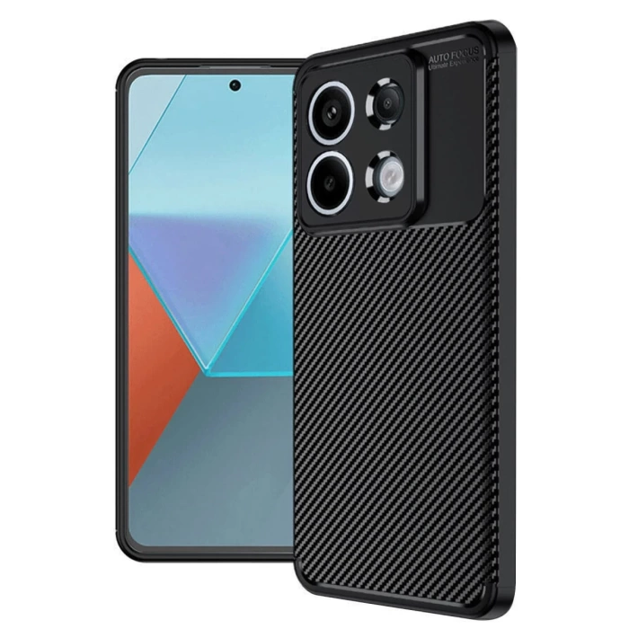 Newface Xiaomi Redmi Note 13 Pro 4G Kılıf Auto Focus Karbon Kapak