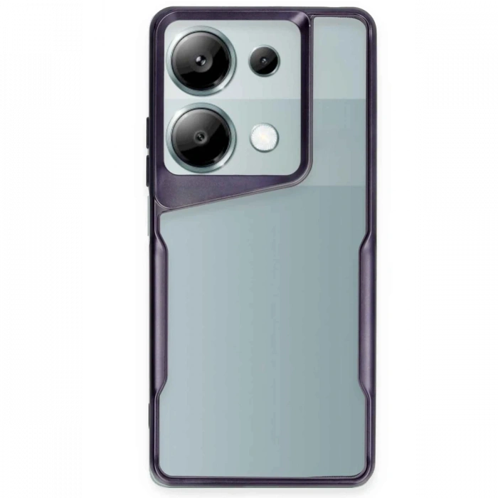 Newface Xiaomi Redmi Note 13 Pro 4G Kılıf Boyi Silikon Kapak - Derin Mor
