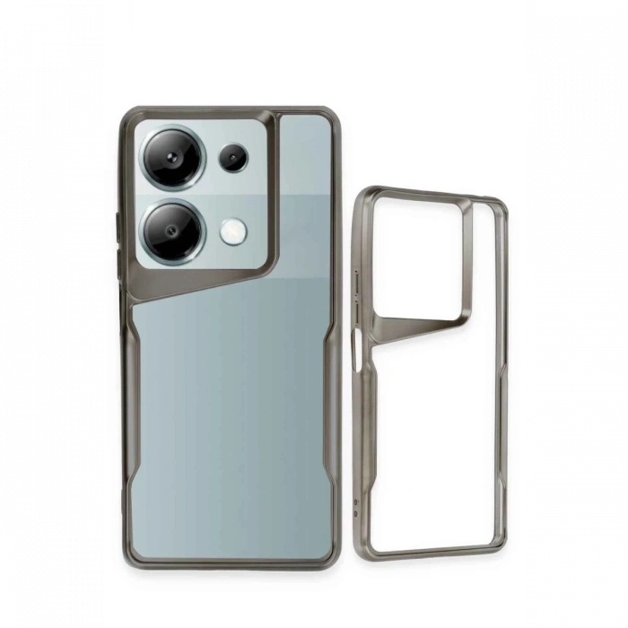Newface Xiaomi Redmi Note 13 Pro 4G Kılıf Boyi Silikon Kapak - Derin Mor