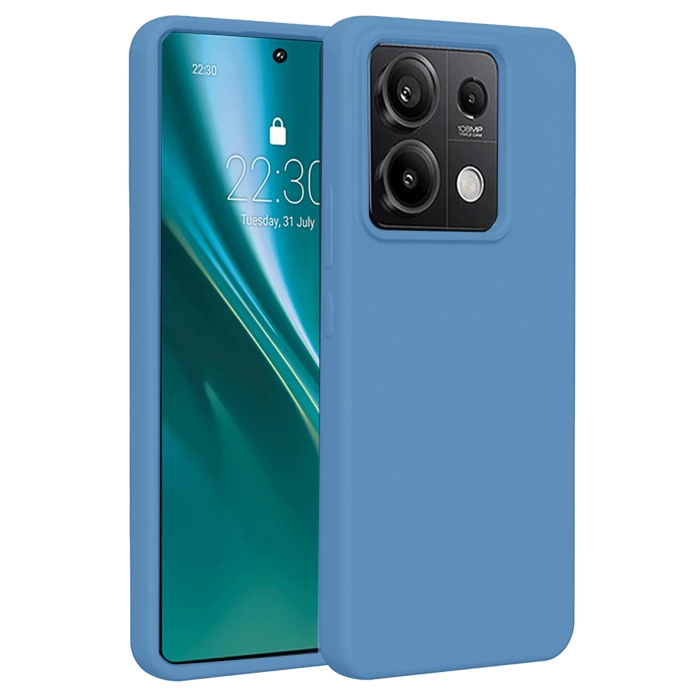 Newface Xiaomi Redmi Note 13 Pro 4G Kılıf First Silikon - Mavi