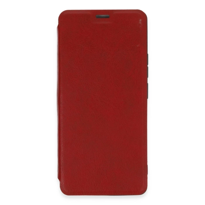 Newface Xiaomi Redmi Note 13 Pro 4G Kılıf Flip Cover - Kırmızı