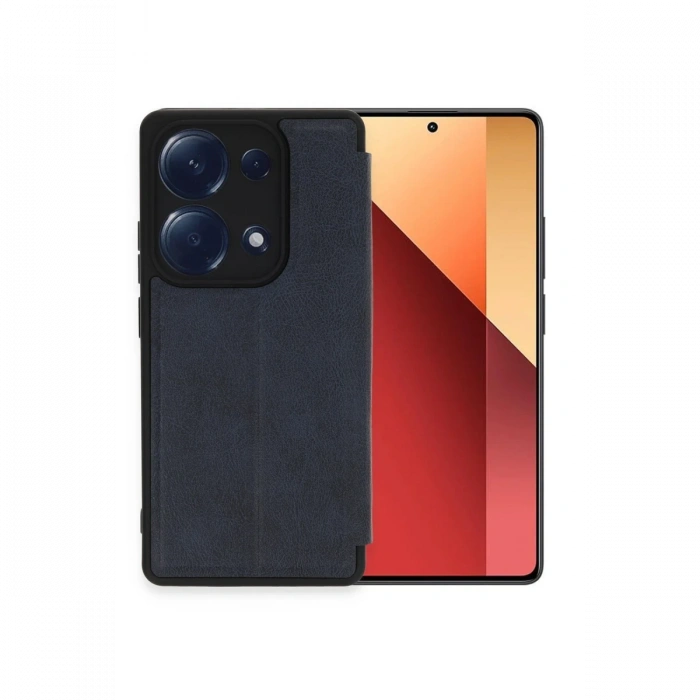 Newface Xiaomi Redmi Note 13 Pro 4G Kılıf Flip Cover - Lacivert