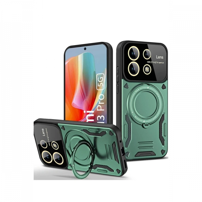 Xiaomi Redmi Note 13 Pro 4G Kılıf Joy Lens Standlı Kapak