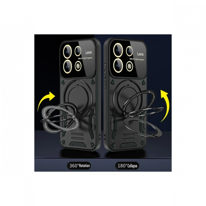 Xiaomi Redmi Note 13 Pro 4G Kılıf Joy Lens Standlı Kapak