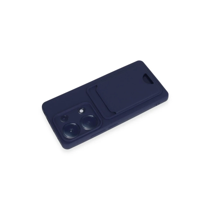 Newface Xiaomi Redmi Note 13 Pro 4G Kılıf Kelvin Kartvizitli Silikon - Lacivert