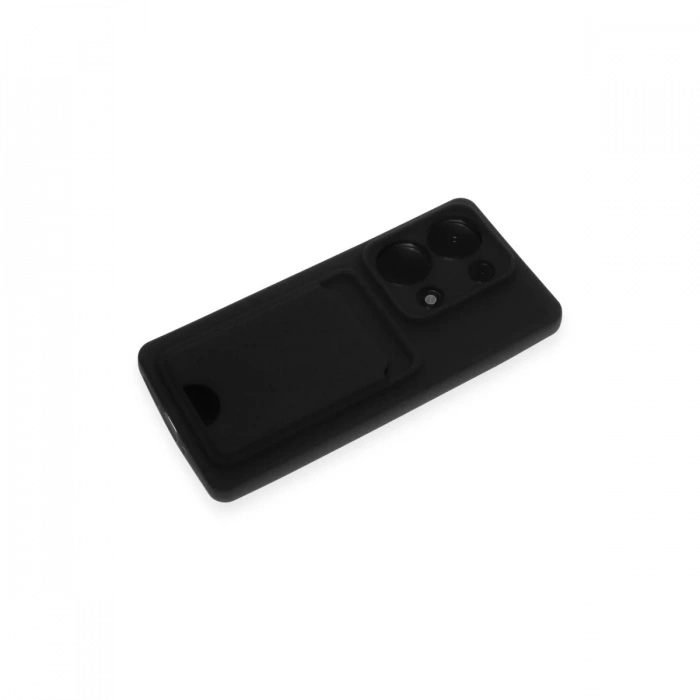 Newface Xiaomi Redmi Note 13 Pro 4G Kılıf Kelvin Kartvizitli Silikon - Siyah