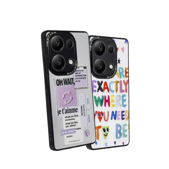 Newface Xiaomi Redmi Note 13 Pro 4G Kılıf Mirror Desenli Kapak - Mirror - 11